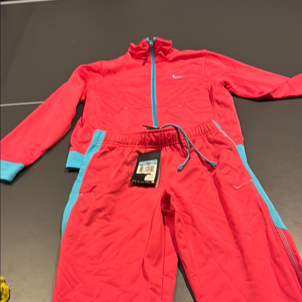 Nike Fuchsia and Aqua Tracksuit